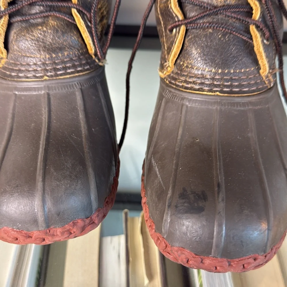 Vintage L.L. Bean shearling Lined 8” Boots size Women 10-10 1/2